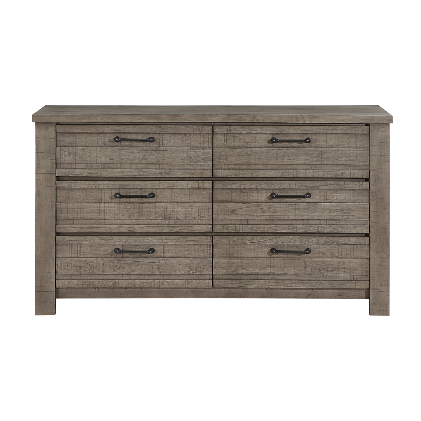 Homelegance Dresser Longview Gray Finish with Rustic Industrial Style 1498GY-5