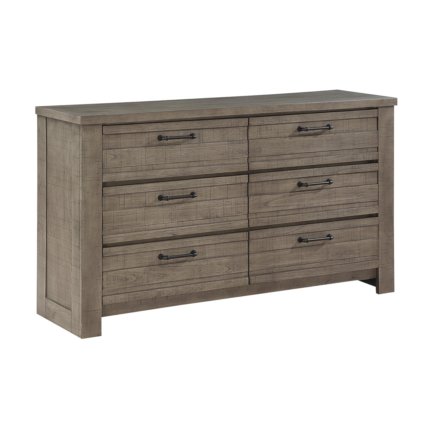 Homelegance Dresser Longview Gray Finish with Rustic Industrial Style 1498GY-5