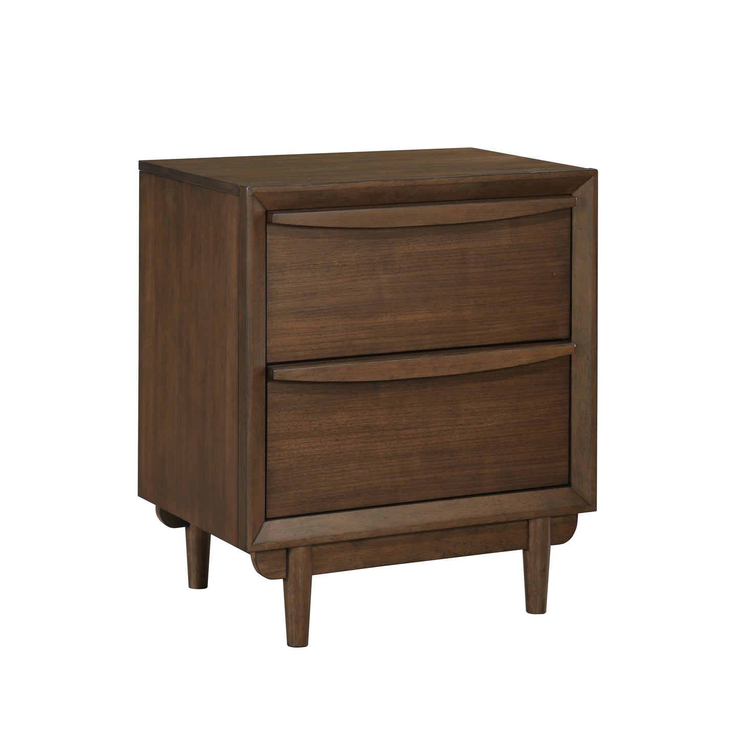 Homelegance Nightstand Astrid Walnut Finish with USB Ports 1501-4