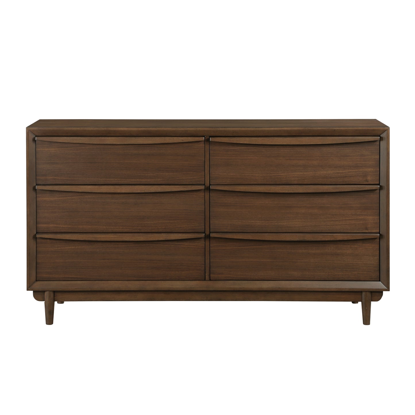 Homelegance Dresser Astrid Walnut Finish Timeless Mid-Century Modern Elegance 1501-5