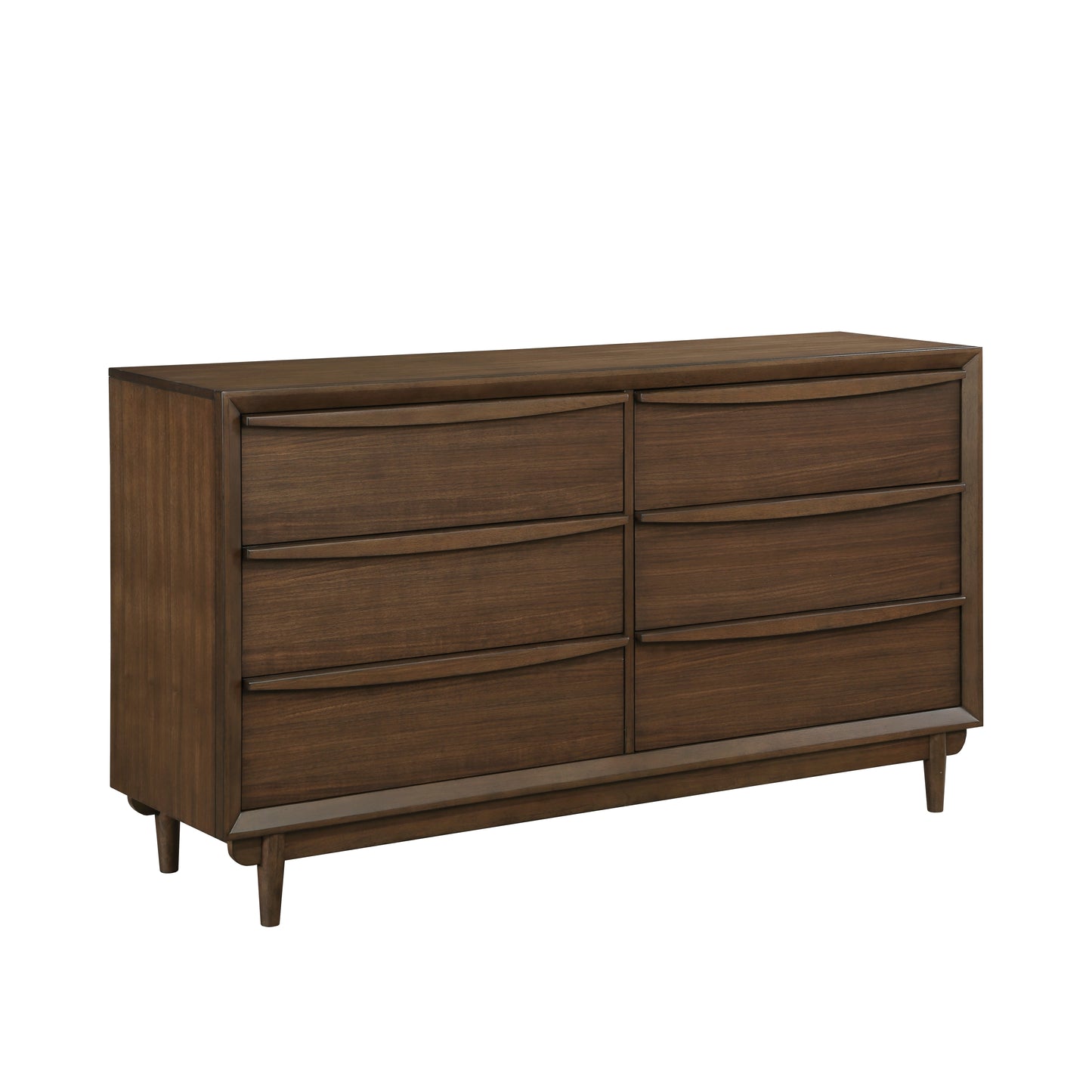 Homelegance Dresser Astrid Walnut Finish Timeless Mid-Century Modern Elegance 1501-5