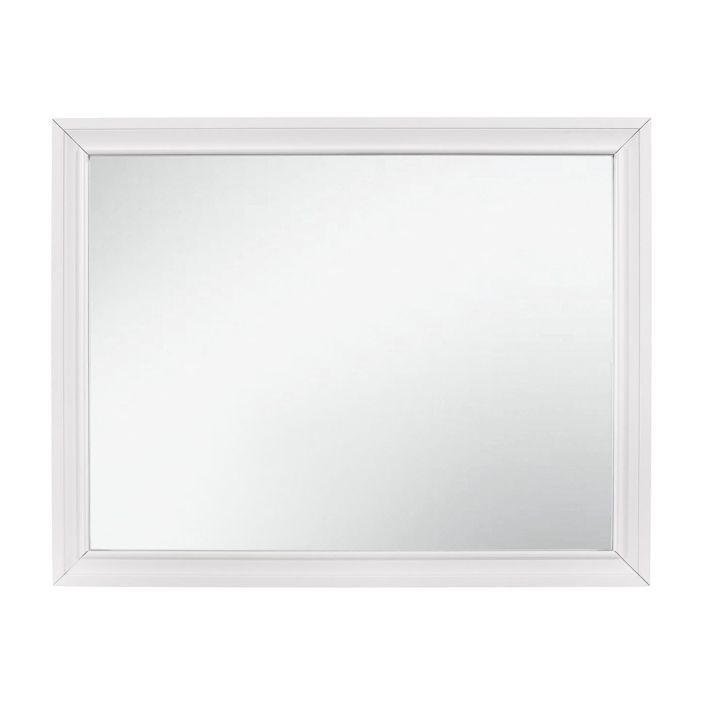 Homelegance Dresser Mirror Luster White Finish Elegant Bedroom Accent 1505W-6