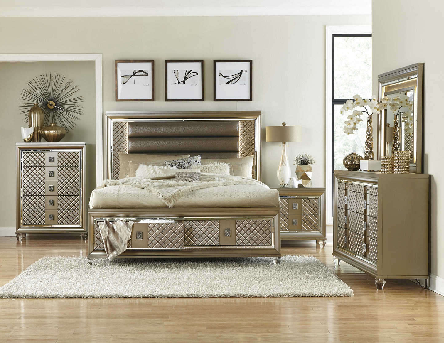 Homelegance Dresser in Antique Gray Light Assembly 1515-5