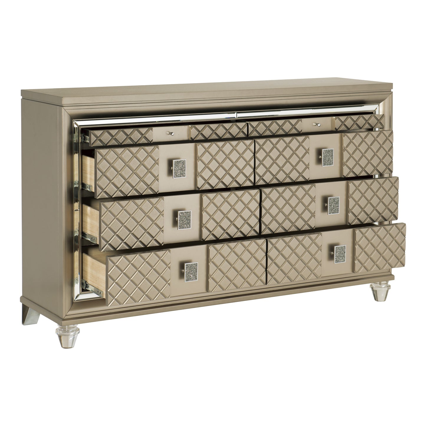 Homelegance Dresser in Antique Gray Light Assembly 1515-5