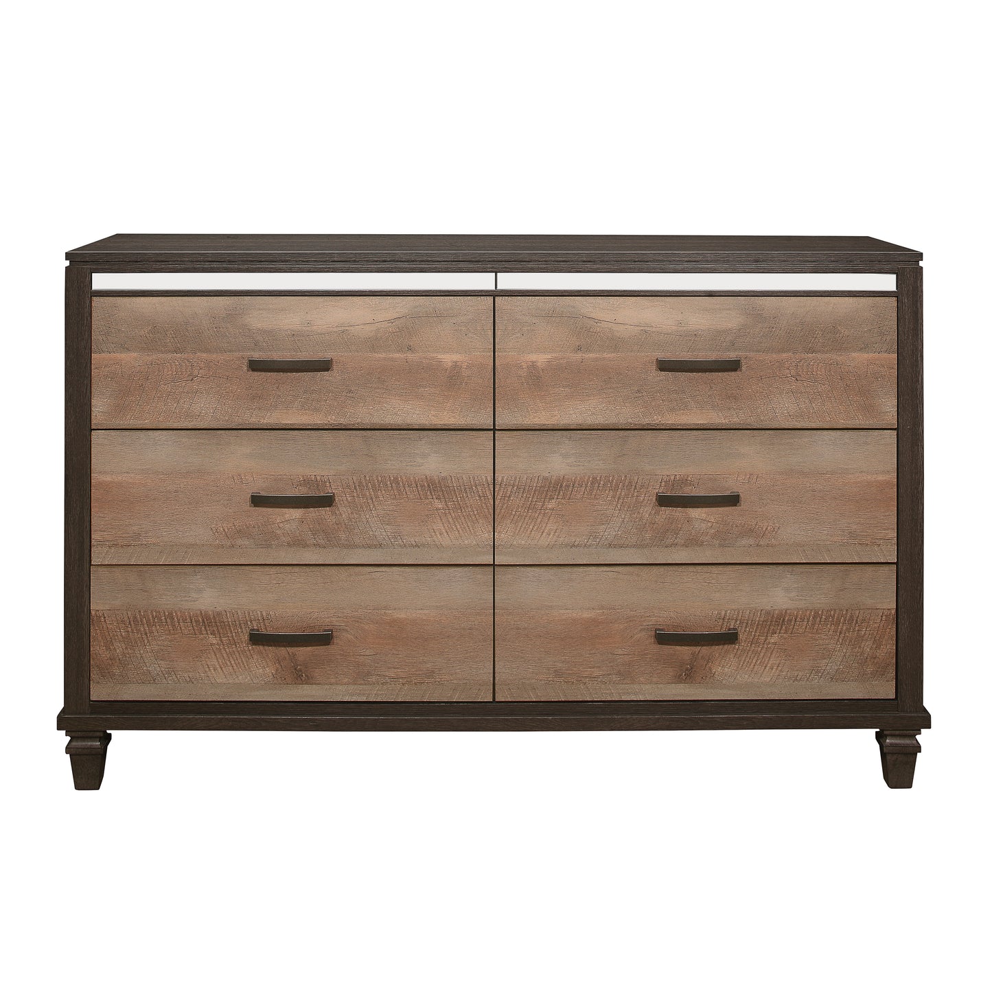 Homelegance Danridge Dresser Brown Espresso Finish with Mirror Trim 1518-5
