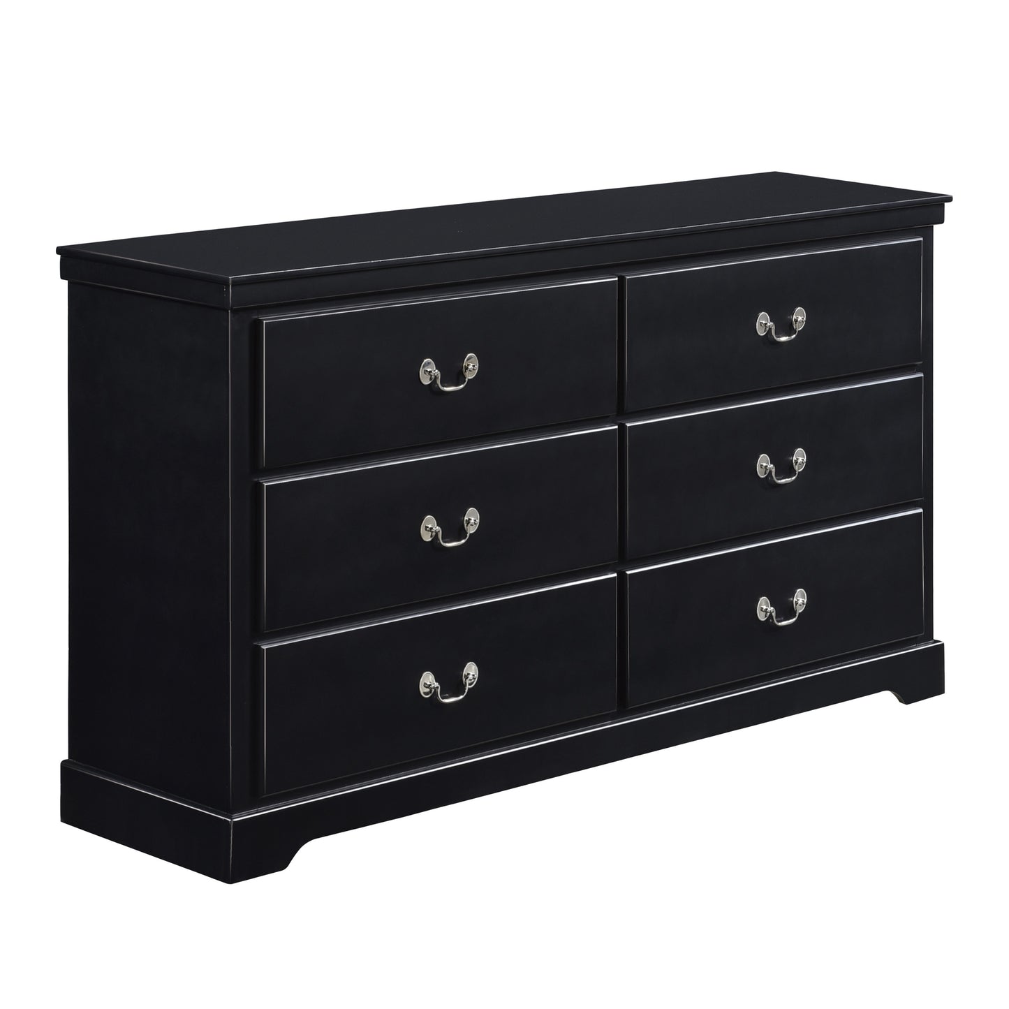 Homelegance Dresser Seabright Black Finish Elegant Bedroom Storage 1519BK-5