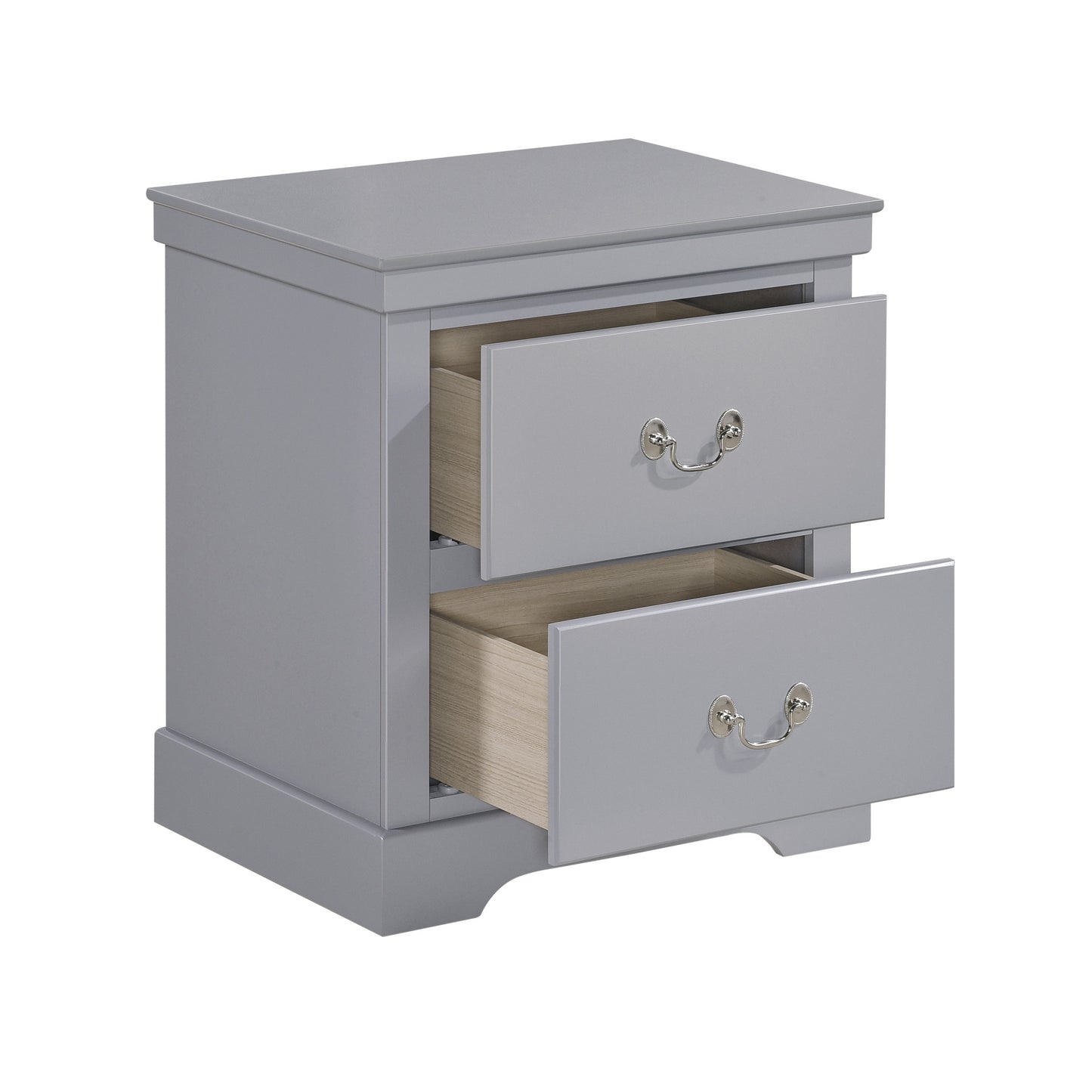 Homelegance Nightstand Seabright Gray Finish 1519GY-4