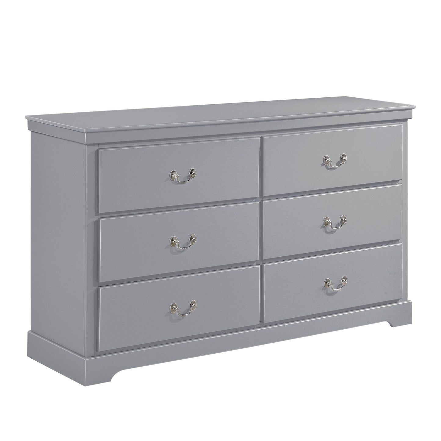 Homelegance Dresser Seabright Gray Finish Elegant Bedroom Storage 1519GY-5