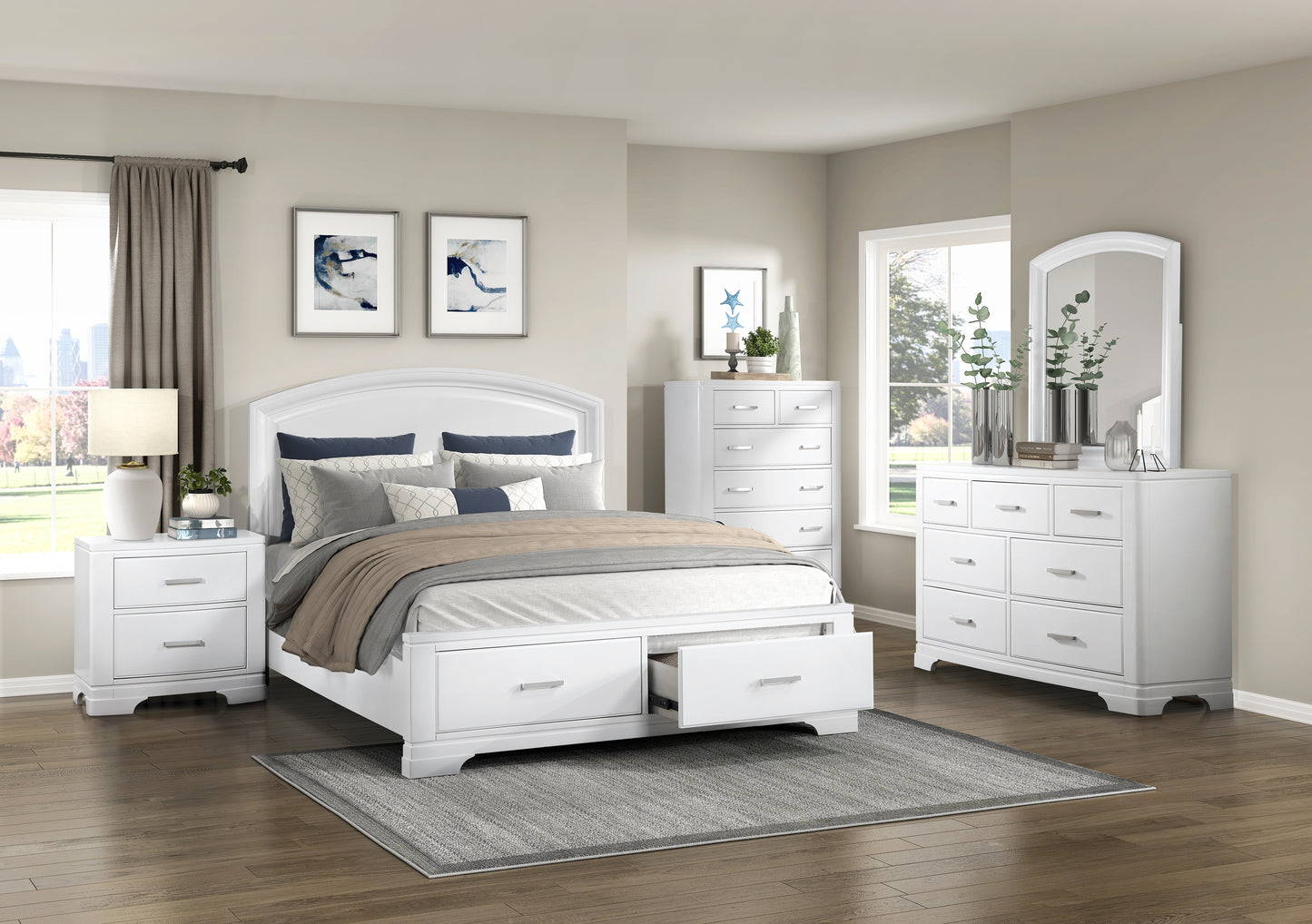 Homelegance Chest Hudson White Finish Elegant Storage Solution 1520WH-9