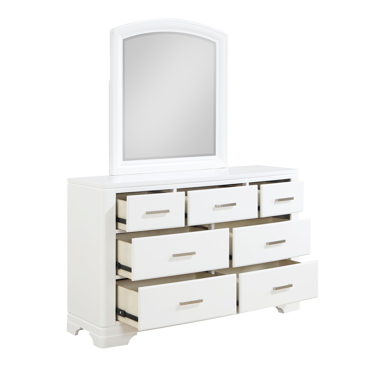 Homelegance Dresser Hudson White Finish Elegant Storage Solution 1520WH-5