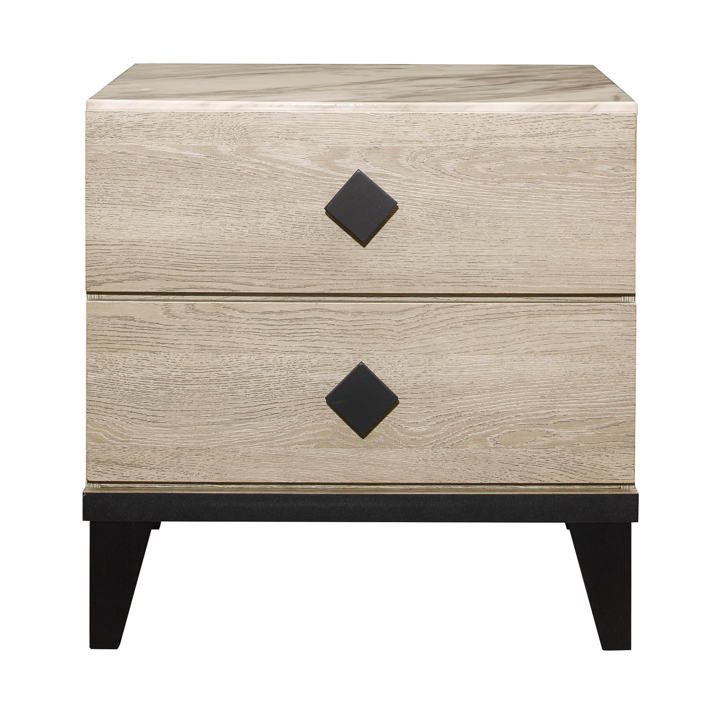 Homelegance Nightstand Whiting Cream Black Finish 1524-4