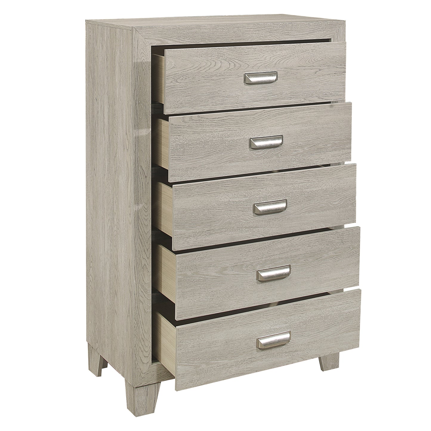 Homelegance Quinby Chest Light Brown Finish with Dovetail Drawers 1525-9