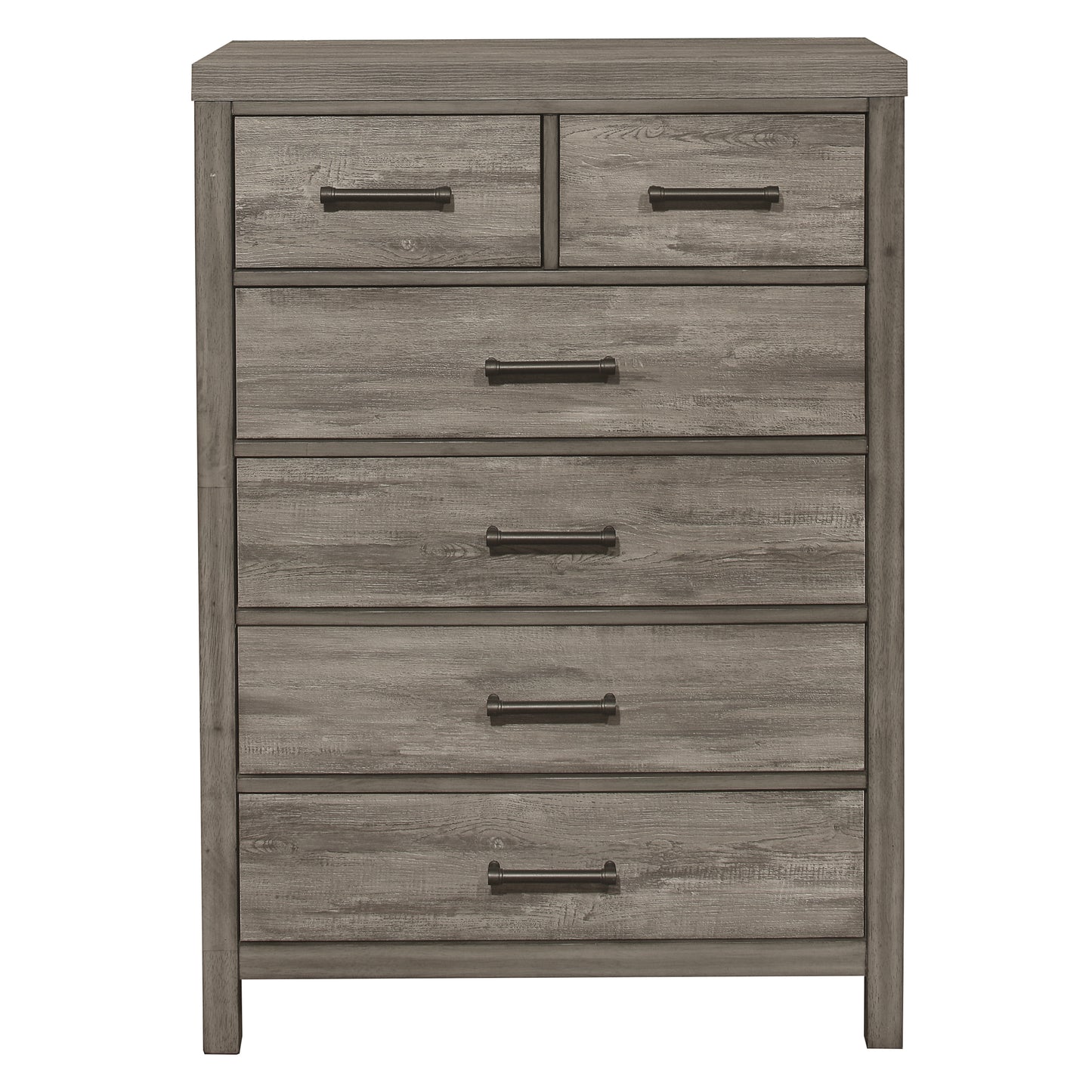 Homelegance Chest Bainbridge Gray Finish with Black Metal Pulls 1526-9