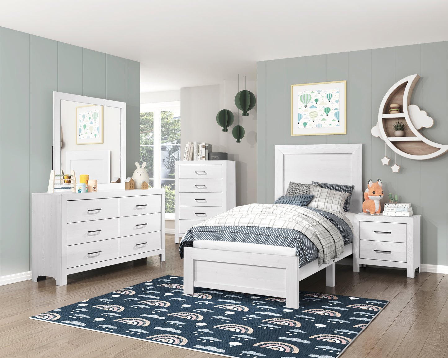 Homelegance Corbin Dresser White Finish 1534WH-5