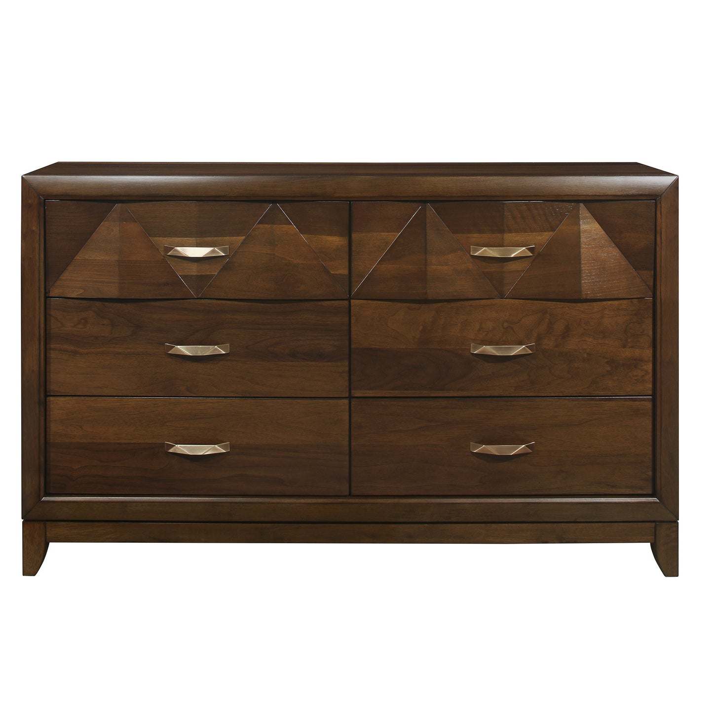 Homelegance Dresser Walnut Aziel Sophisticated Modern Design 1535-5