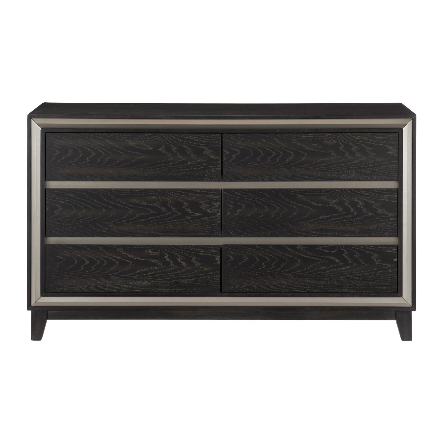 Homelegance Dresser Grant Ebony Finish with Silver Accents 1536-5