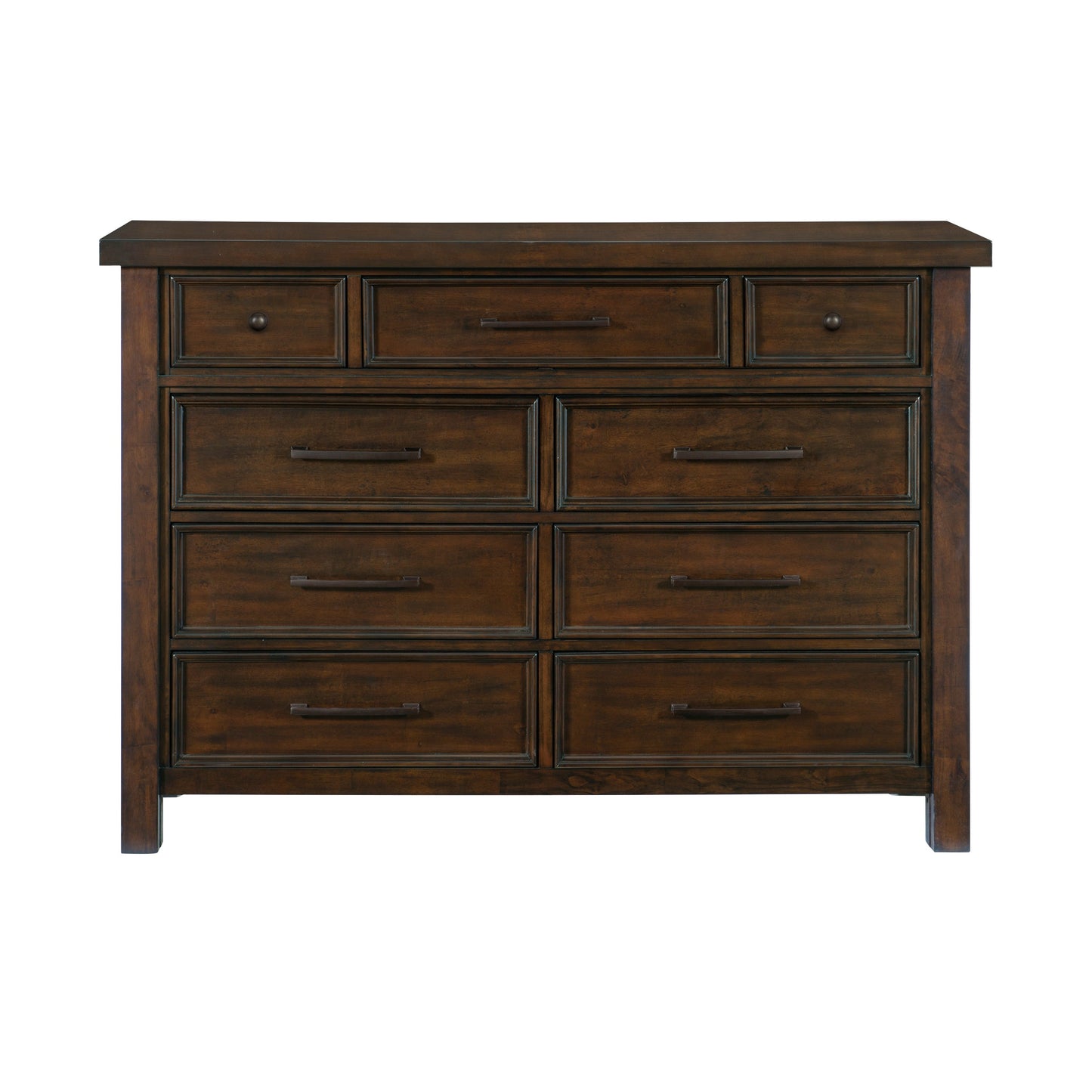 Homelegance Dresser Logandale Brown Finish with Nine Drawers 1559-5