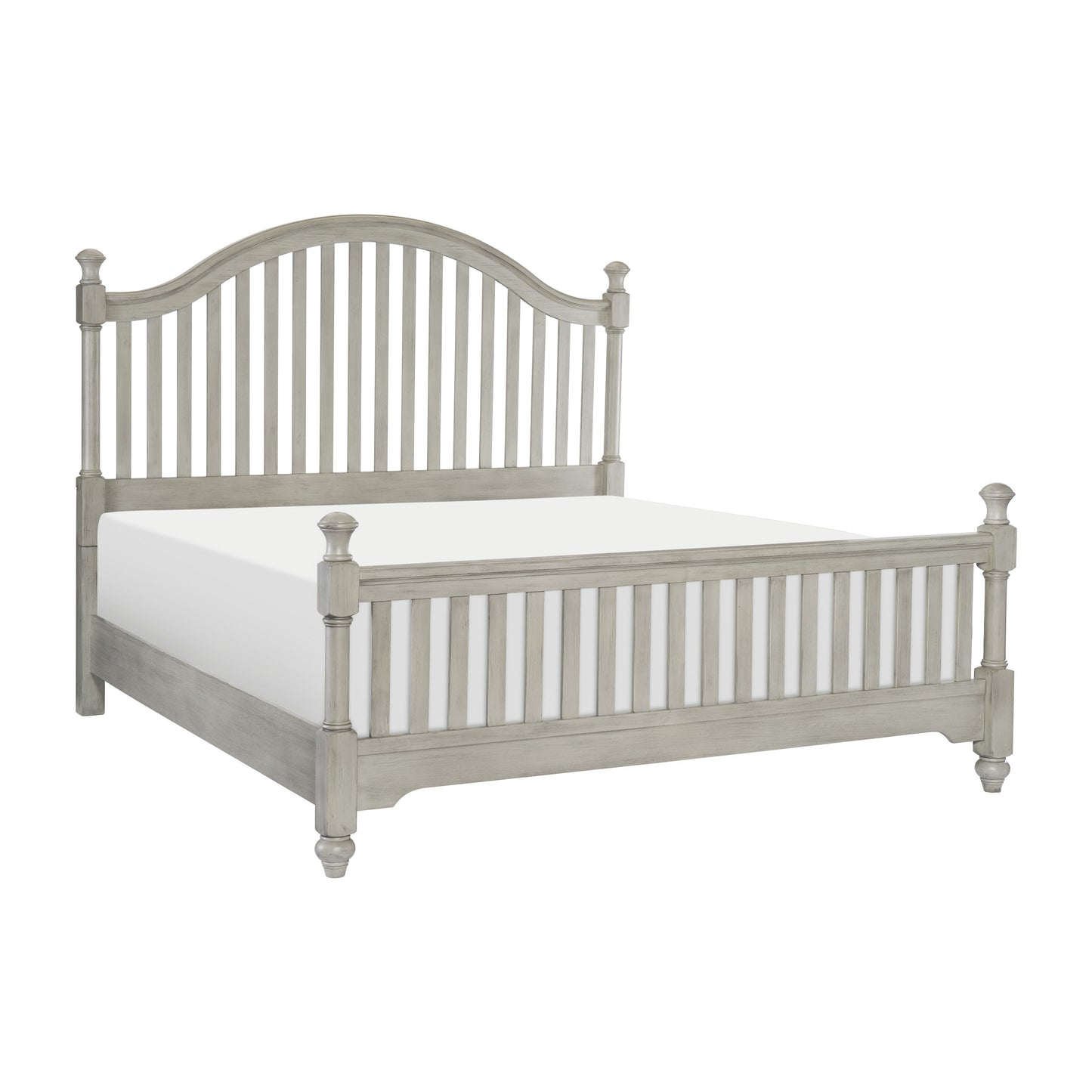 Homelegance Queen Bed Mossbrook Light Gray Finish 1568-1