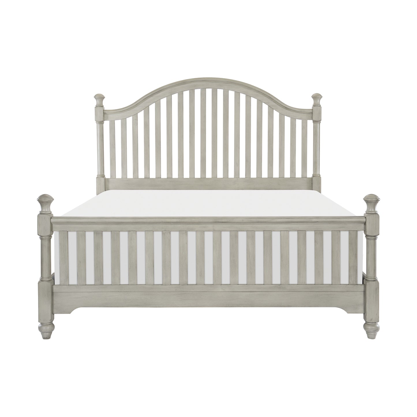 Homelegance Queen Bed Mossbrook Light Gray Finish 1568-1