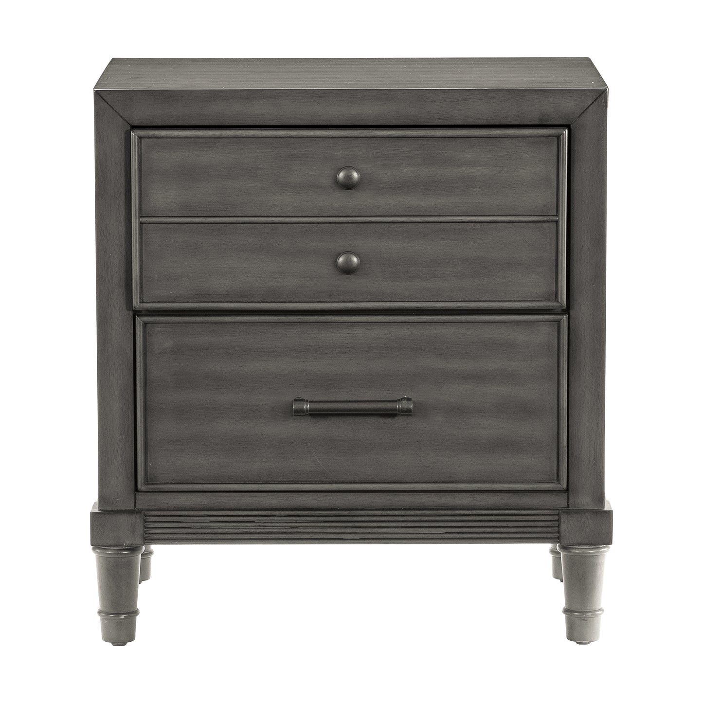 Homelegance Nightstand Wittenberry Gray Finish Elegant Design 1573-4