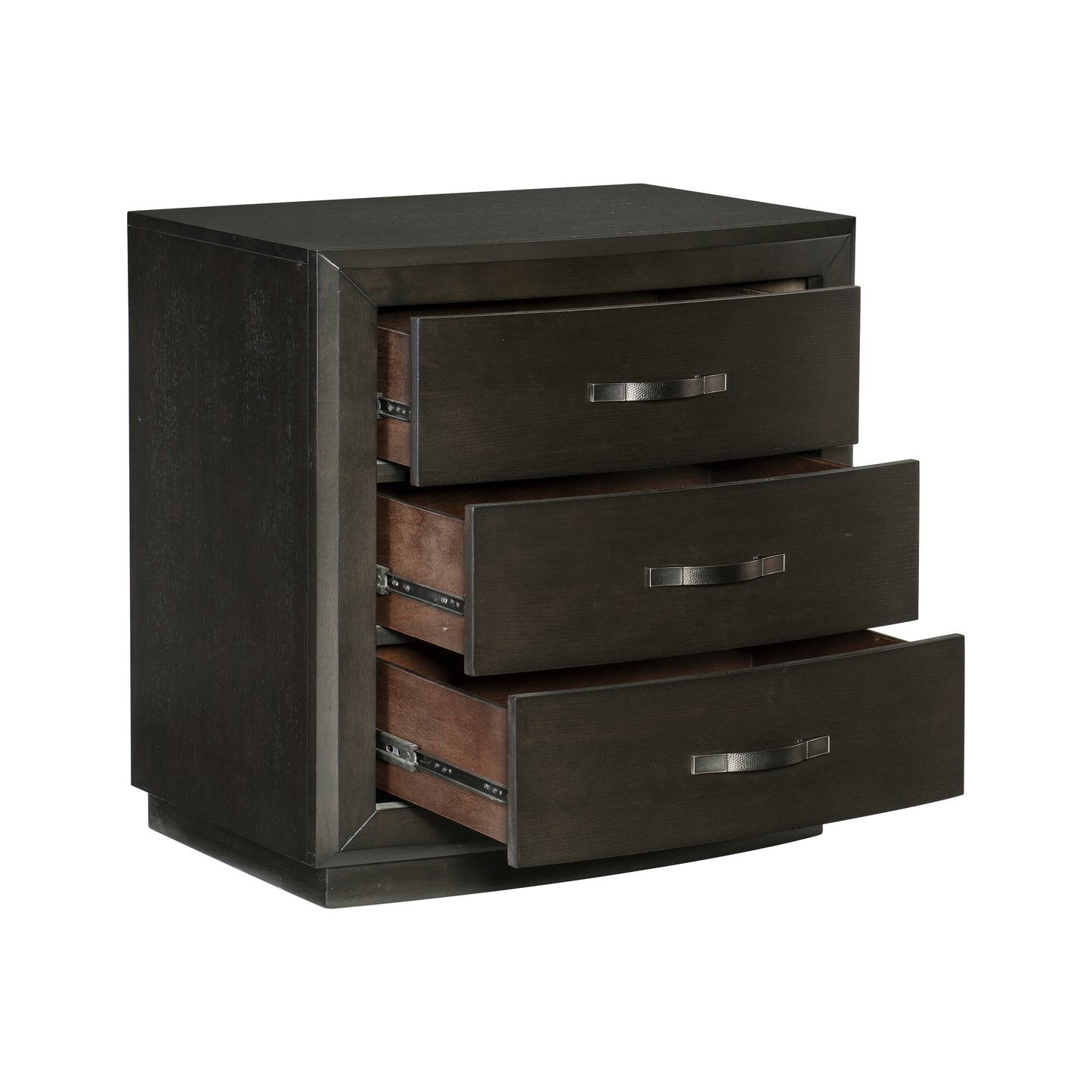 Homelegance Nightstand Hodgin Dark Charcoal Finish Elegant Bedroom Furniture 1575-4