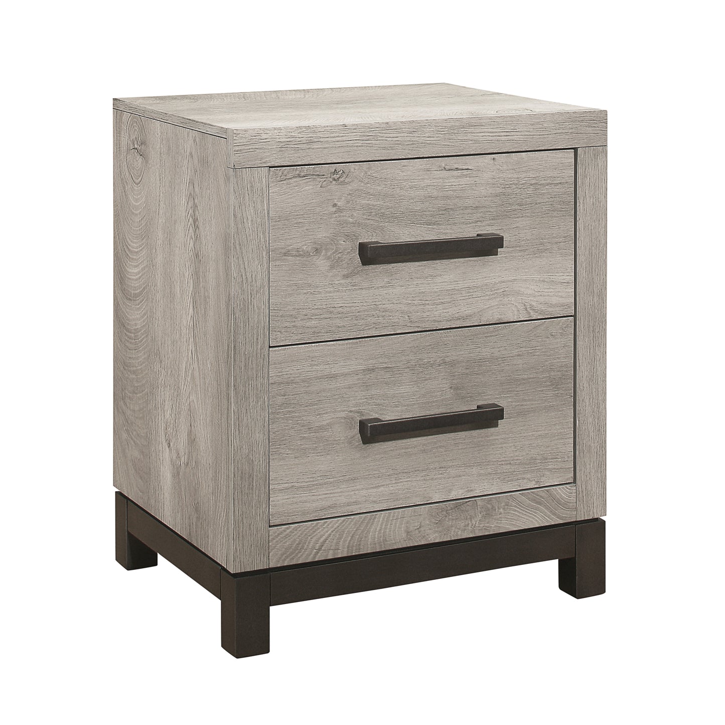 Homelegance Nightstand Zephyr Gray Finish Elegant Bedroom Furniture 1577-4