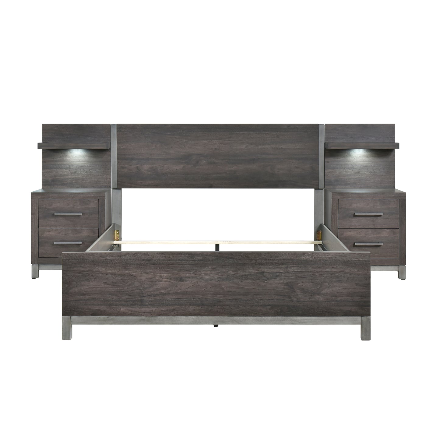 Homelegance Queen Bed in 5pc Set Finish for Elegant Comfort 1577DG-1-WB
