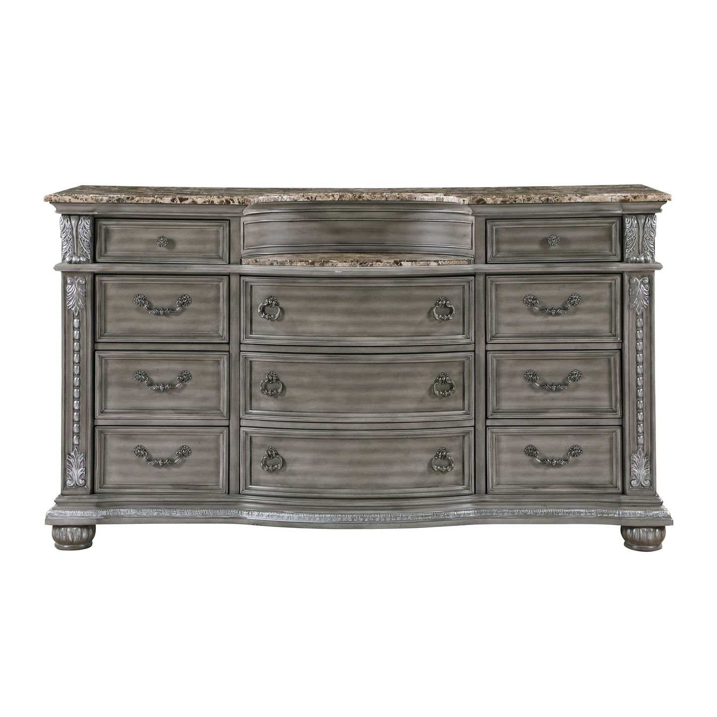 Homelegance Dresser Bennington Gray Finish with Marble Top 1583-5