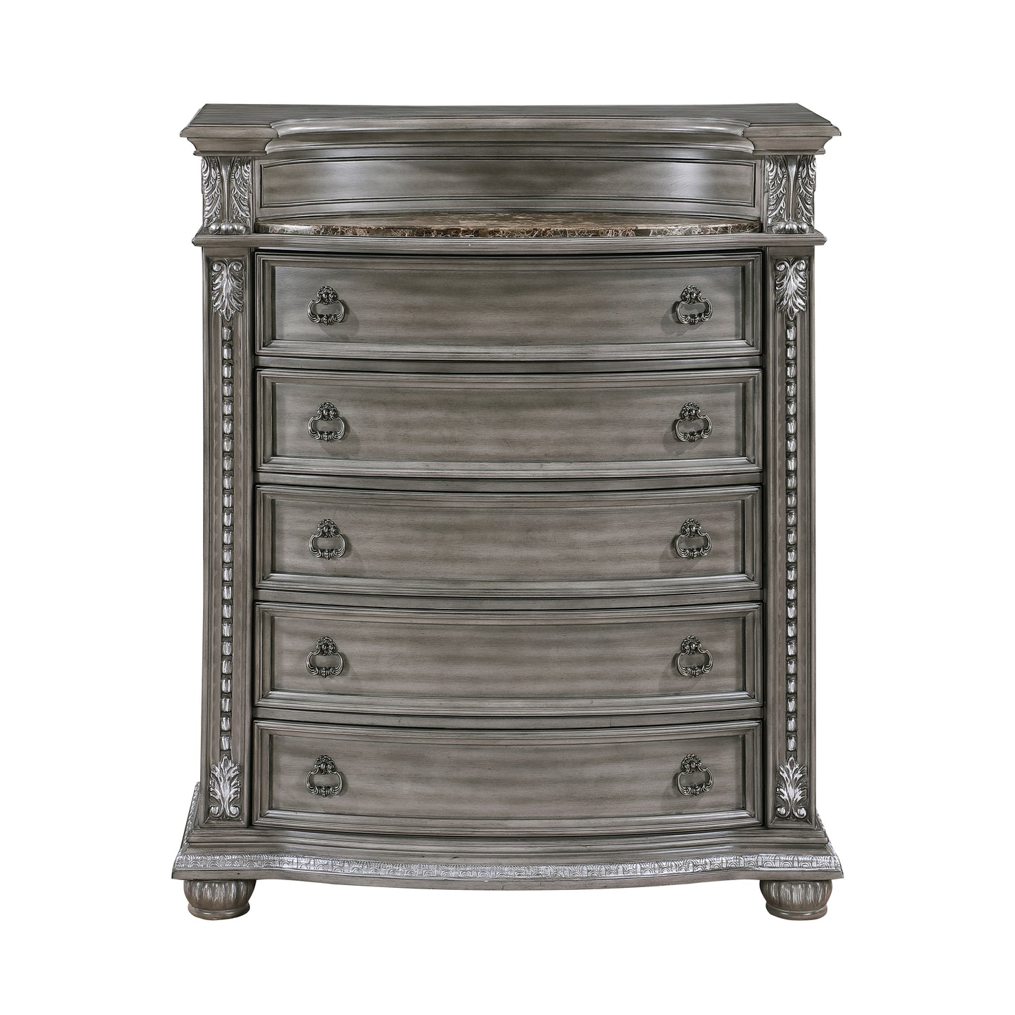 Homelegance Chest Bennington Gray Finish with Marble Top 1583-9