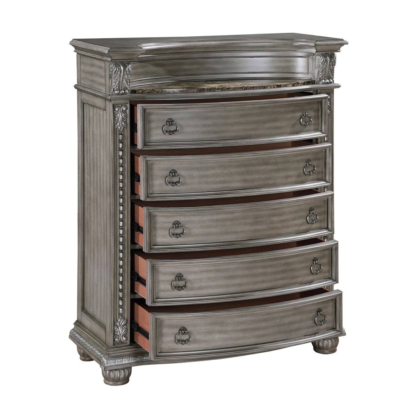 Homelegance Chest Bennington Gray Finish with Marble Top 1583-9