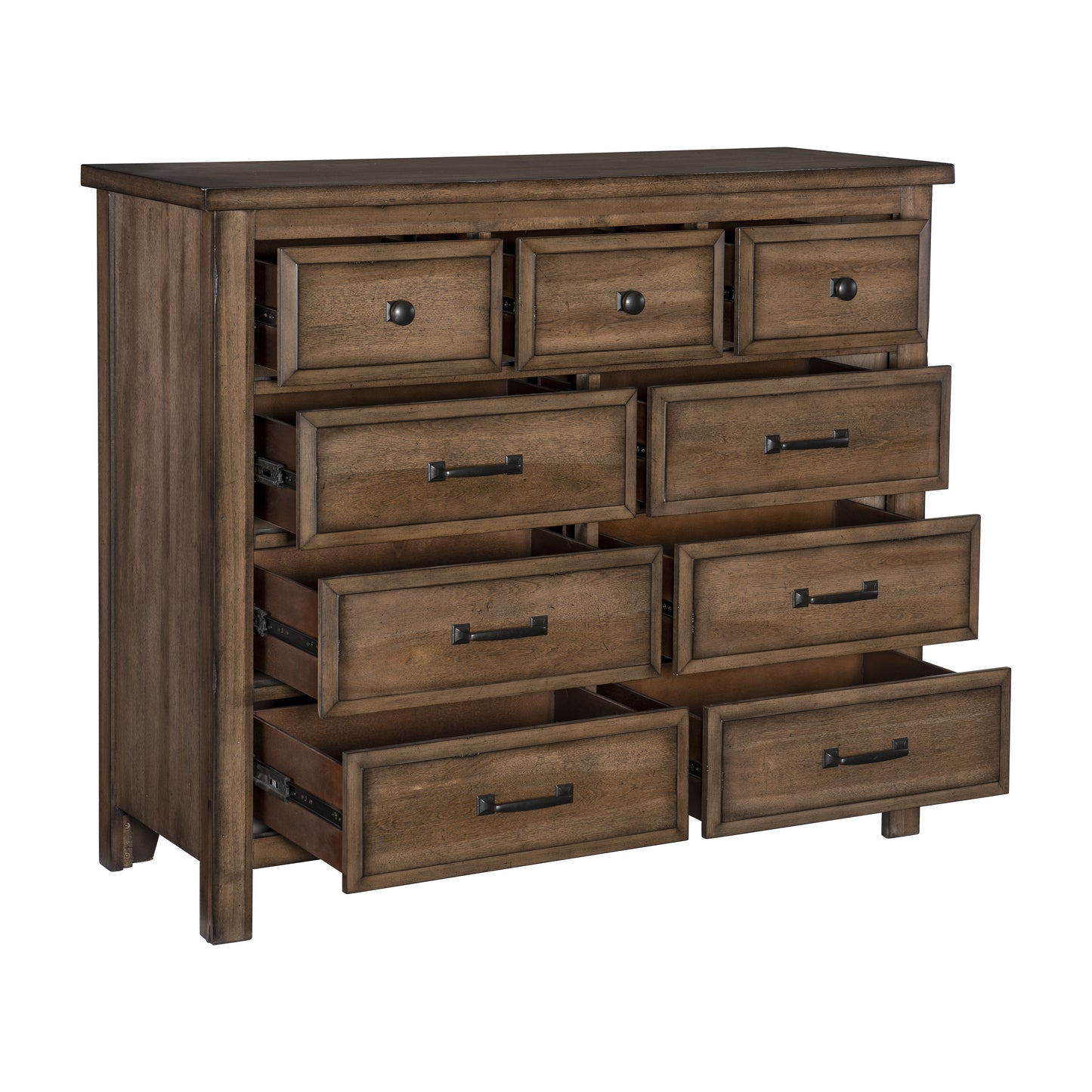 Homelegance Dresser Brevard Light Brown Finish with Nine Drawers 1584-5