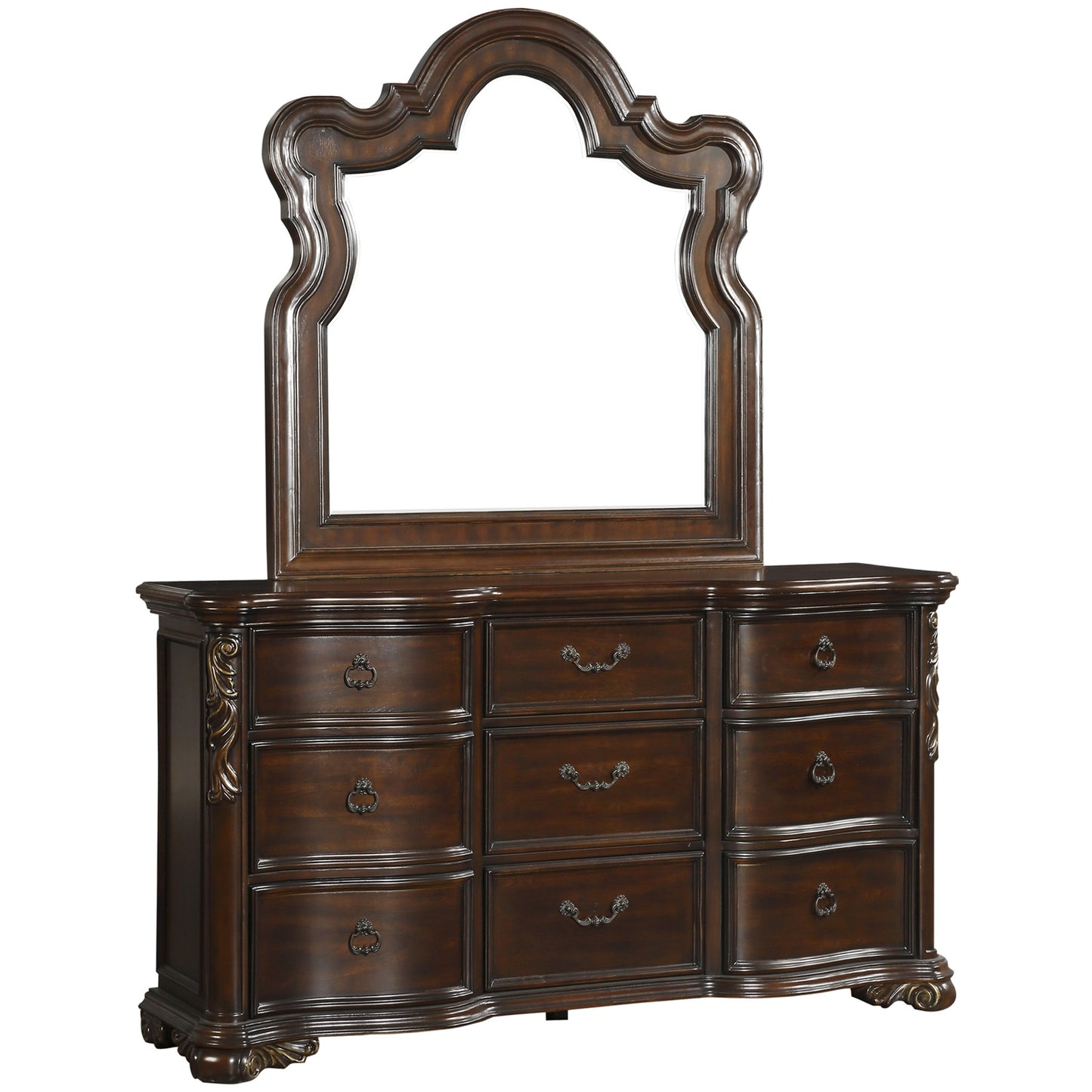 Homelegance Dresser Royal Highlands Dark Cherry Finish 1603-5