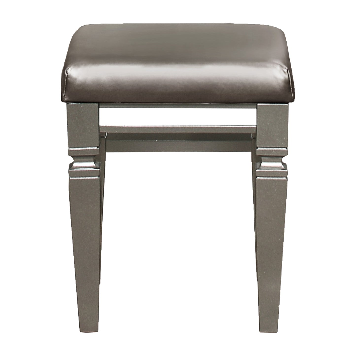 Homelegance Vanity Benches Tamsin Silver Gray Metallic Finish 1616-14