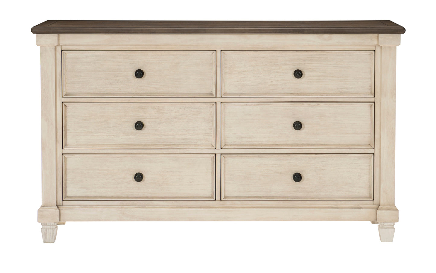 Homelegance Dresser Weaver Antique White Rosy Brown Finish 1626-5