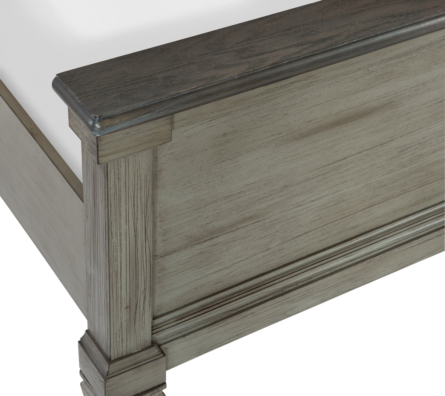 Homelegance Queen Bed Weaver Coffee Antique Gray 1626GY-1