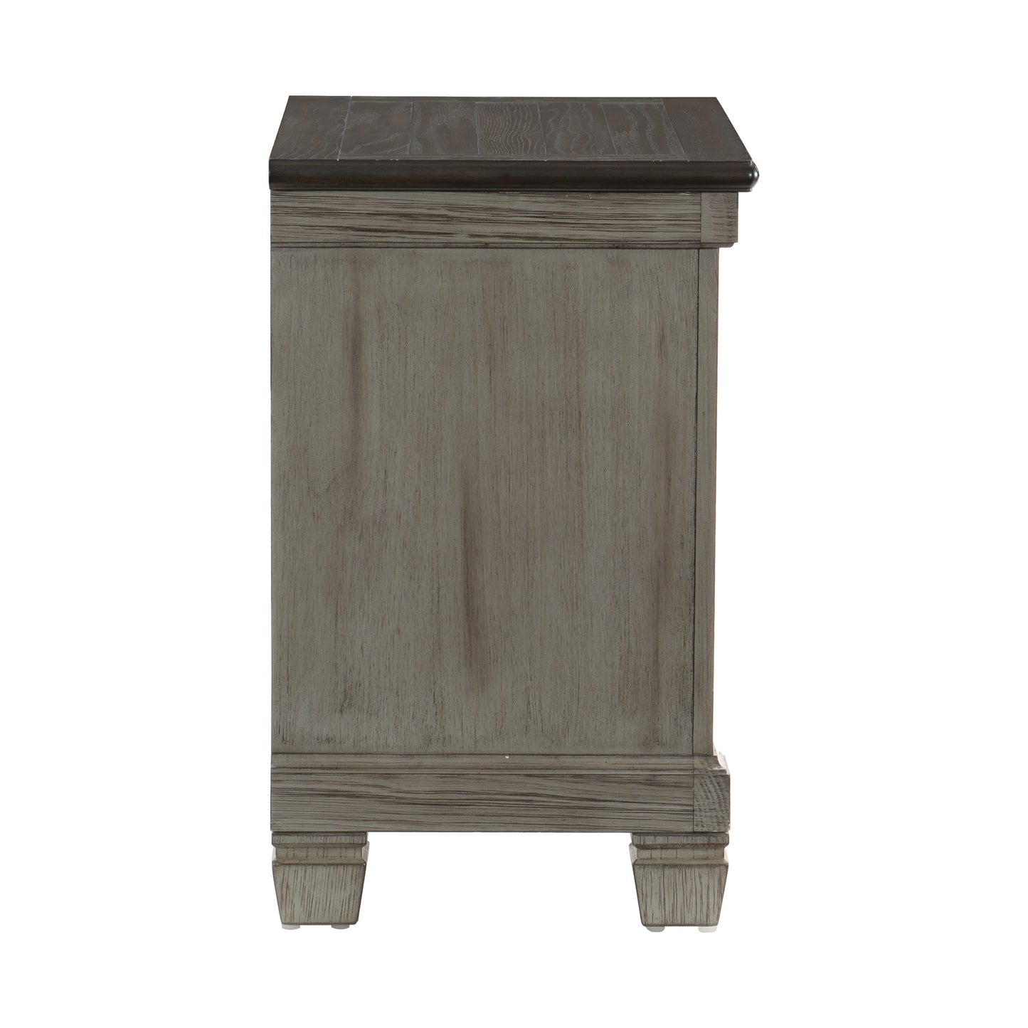 Homelegance Nightstand Weaver Antique Gray Coffee Finish 1626GY-4