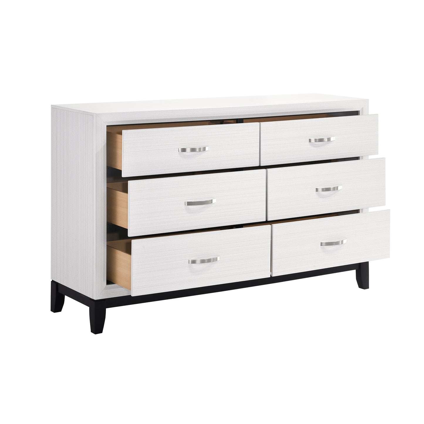 Homelegance Dresser Davi White Finish Elegant Storage Solution 1645WH-5