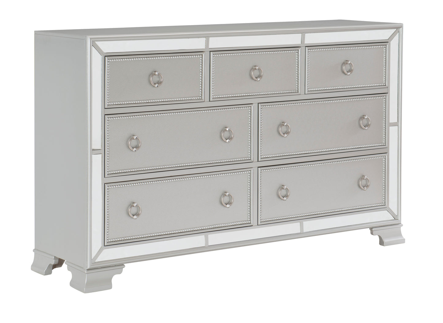 Homelegance Avondale Dresser Silver Finish Elegant Design 1646-5