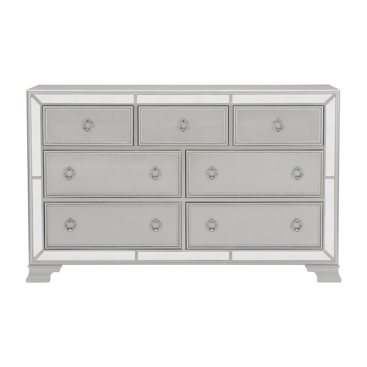 Homelegance Avondale Dresser Silver Finish Elegant Design 1646-5