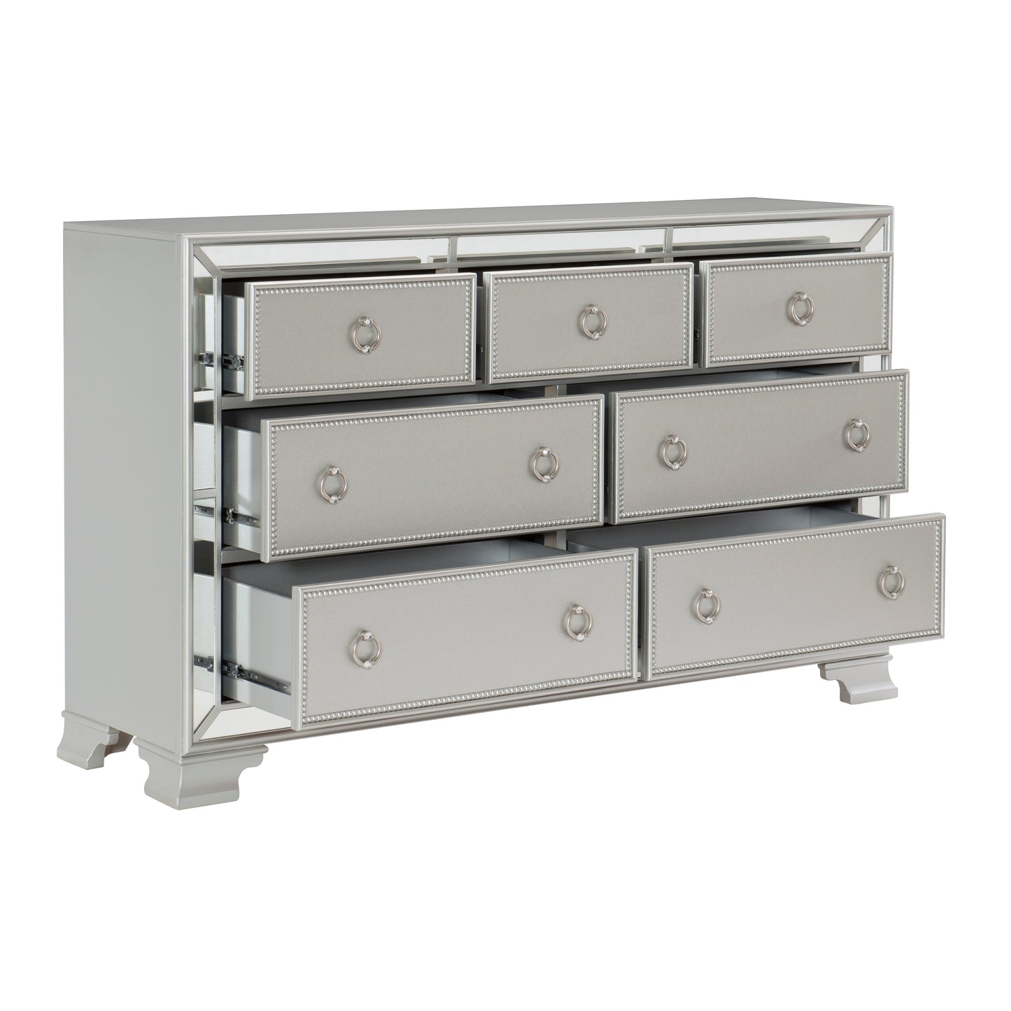 Homelegance Avondale Dresser Silver Finish Elegant Design 1646-5