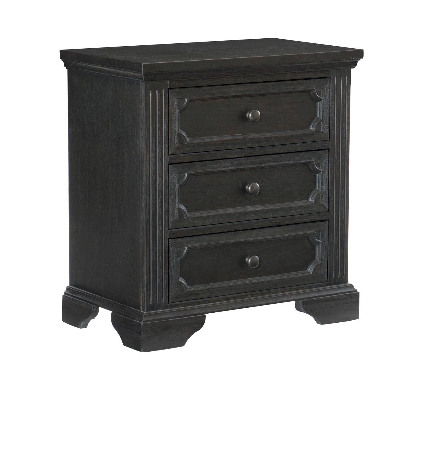 Homelegance Nightstand Bolingbrook Charcoal Finish 1647-4