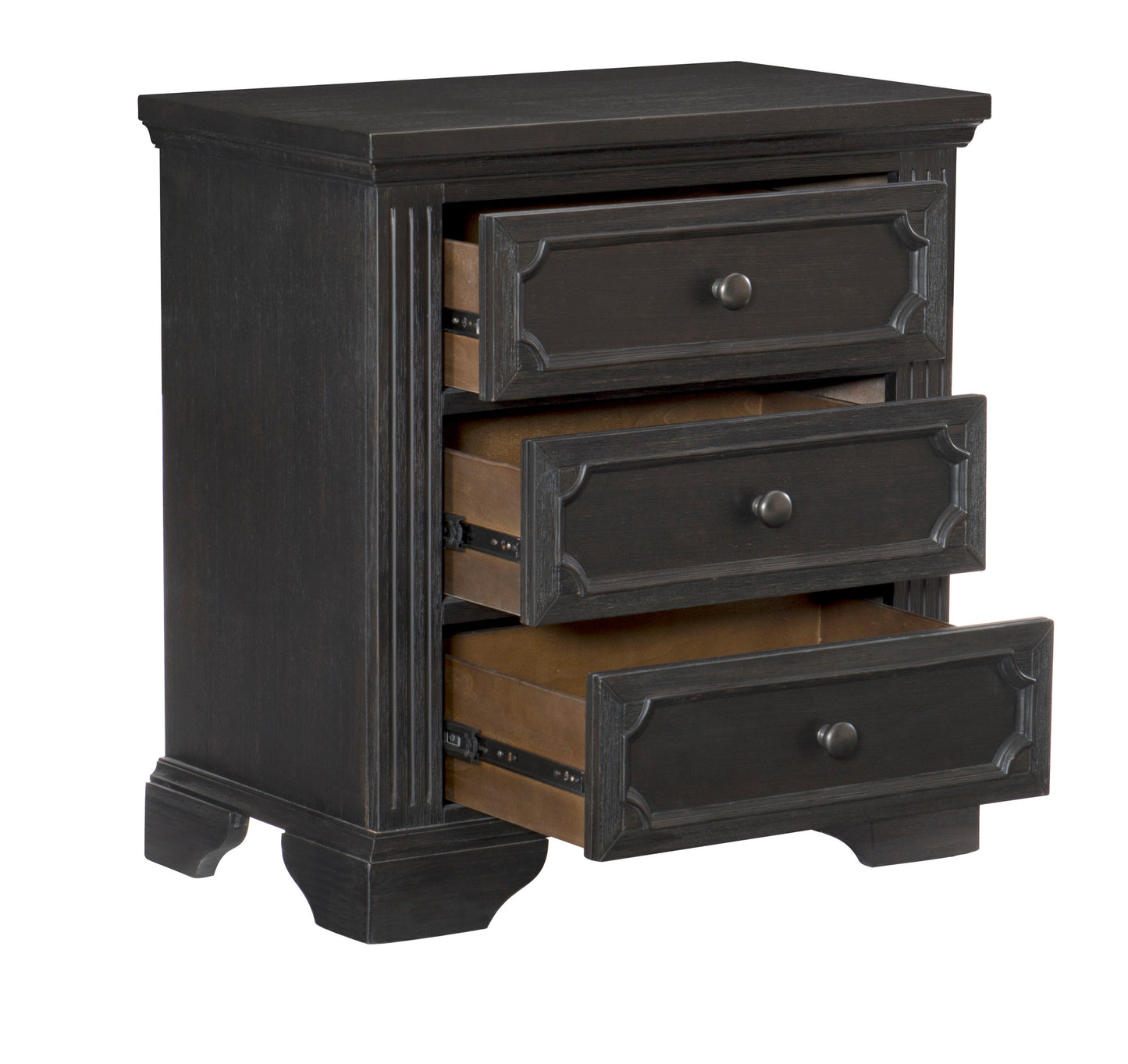 Homelegance Nightstand Bolingbrook Charcoal Finish 1647-4