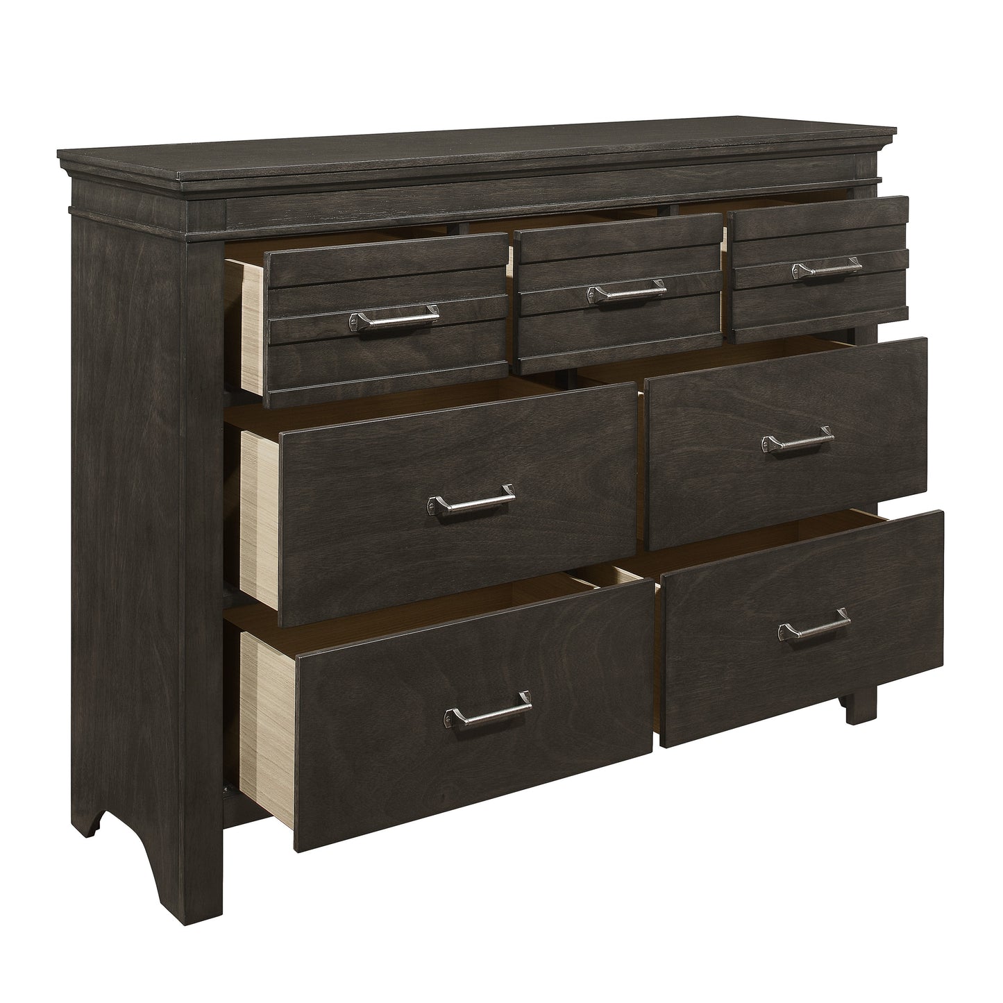 Homelegance Dresser Blaire Farm Charcoal Gray Finish with 7 Drawers 1675-5