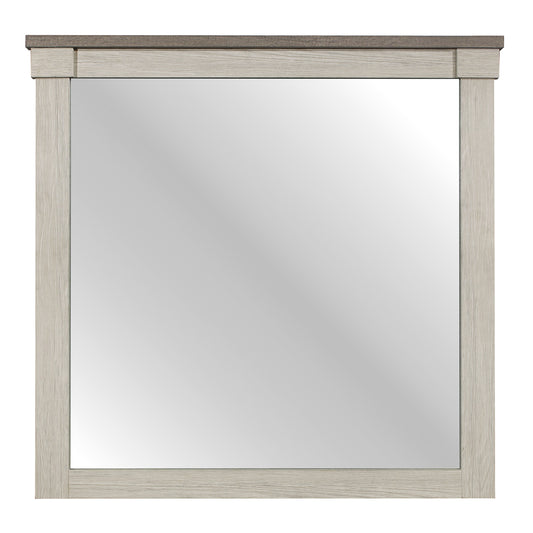 Homelegance Arcadia Dresser Mirror White Gray Finish 1677-6