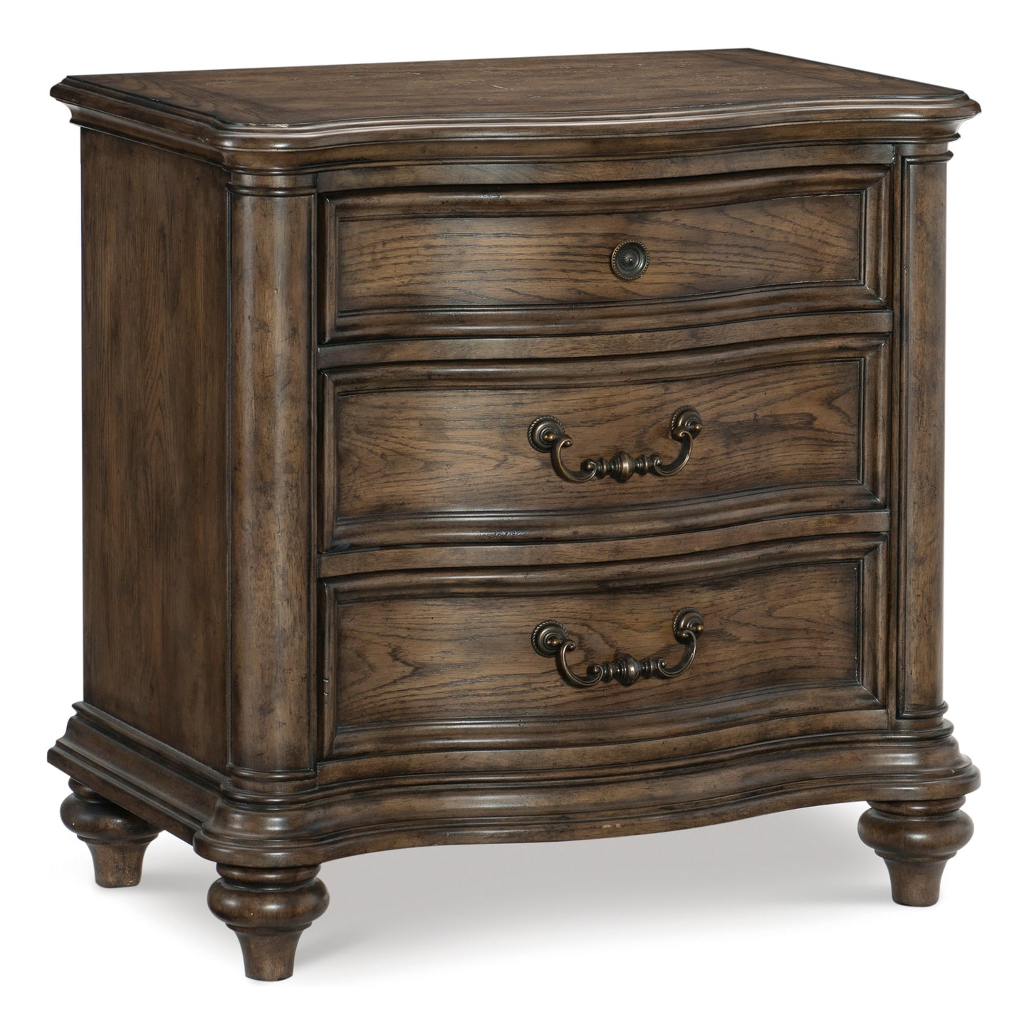 Homelegance Nightstand Heath Court Brown Oak Finish 1682-4