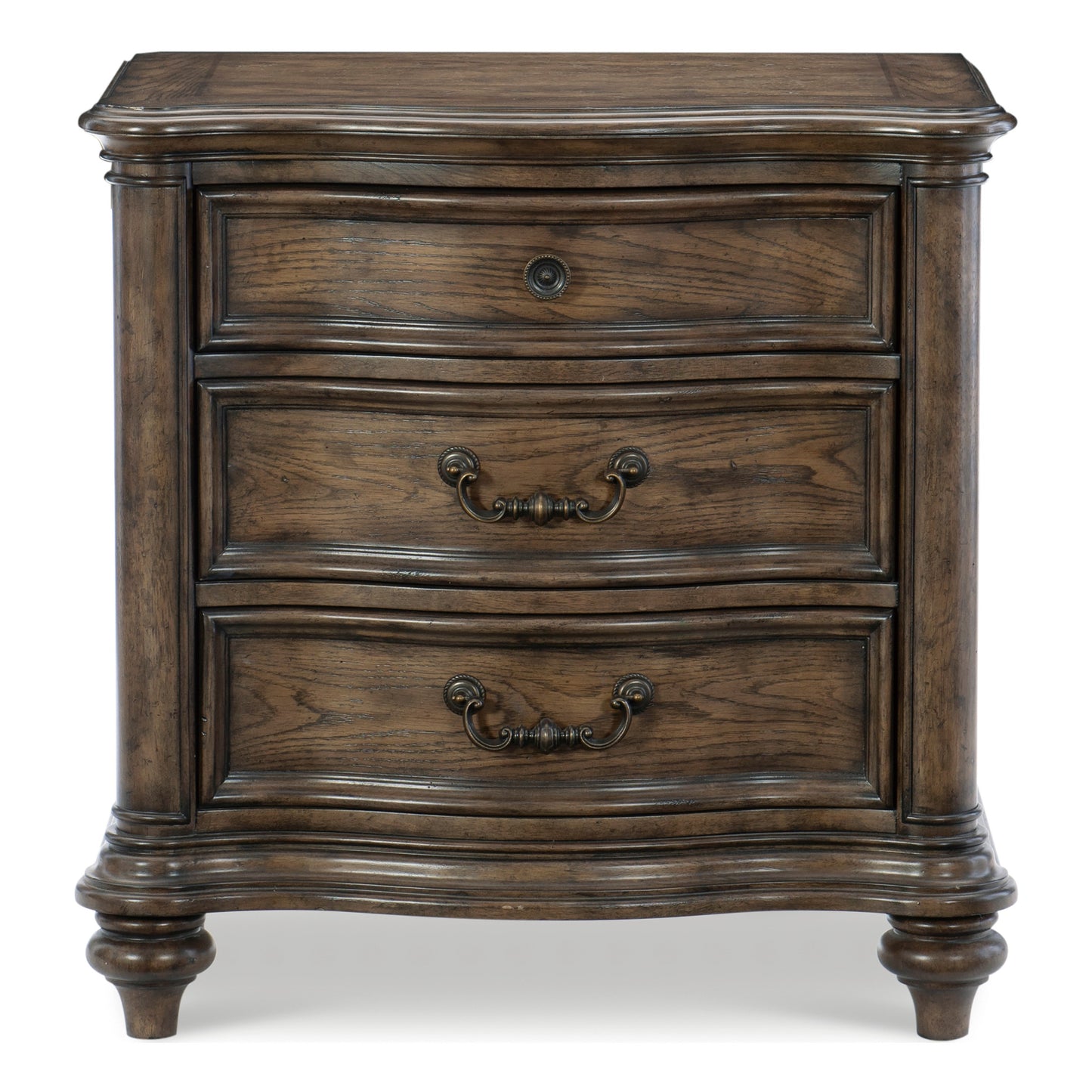 Homelegance Nightstand Heath Court Brown Oak Finish 1682-4