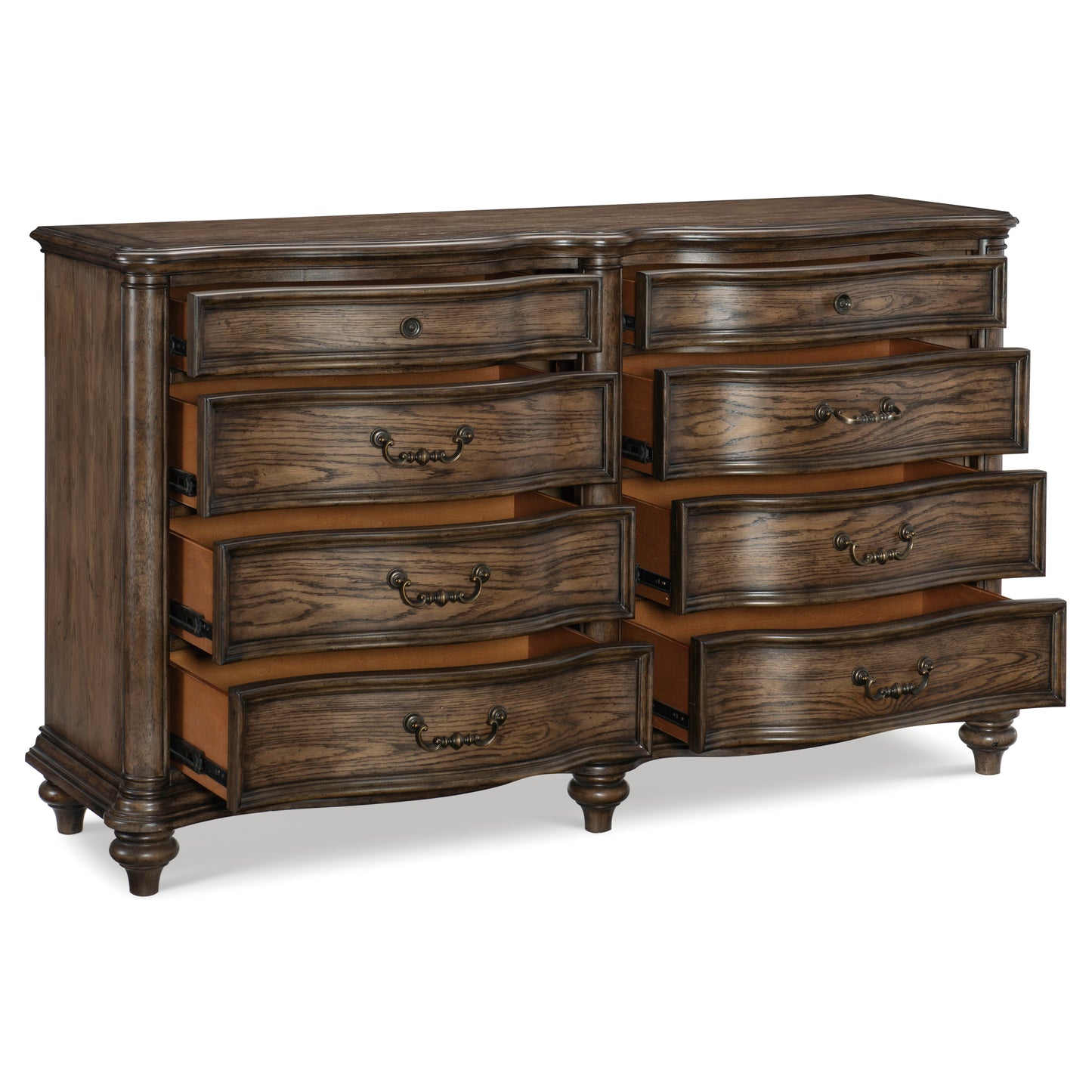 Homelegance Dresser Heath Court Brown Oak Finish Elegant Storage Solution 1682-5