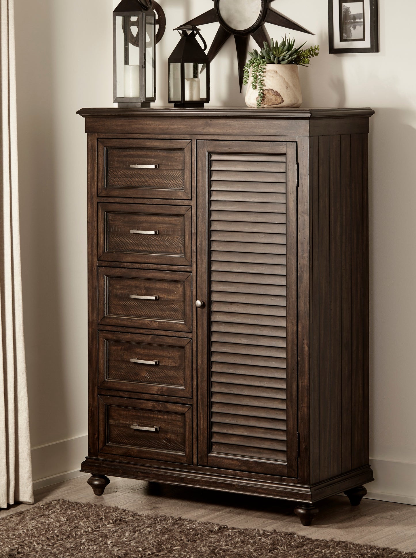 Homelegance Chest Driftwood Charcoal Finish Cardano 1689-10