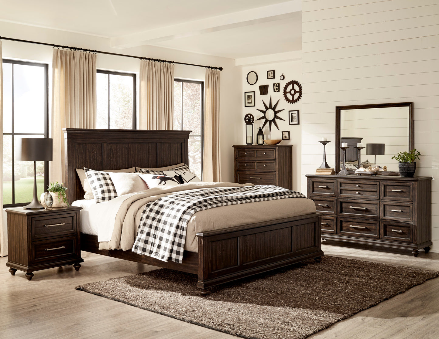 Homelegance Chest Driftwood Charcoal Finish Cardano Style 1689-9