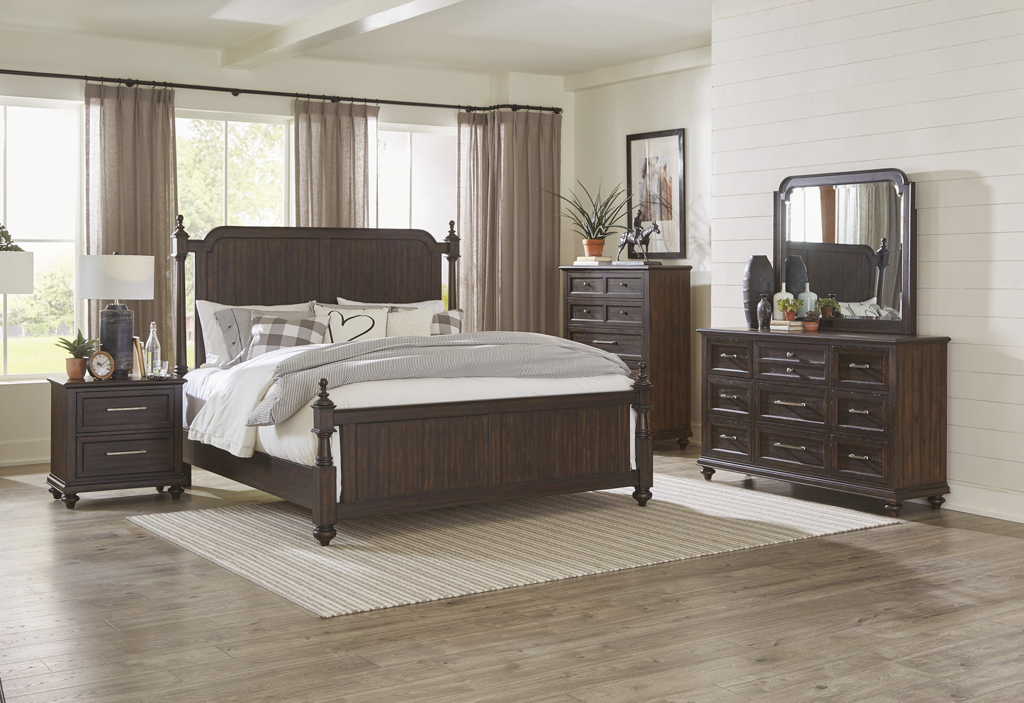 Homelegance Chest Driftwood Charcoal Finish Cardano Style 1689-9